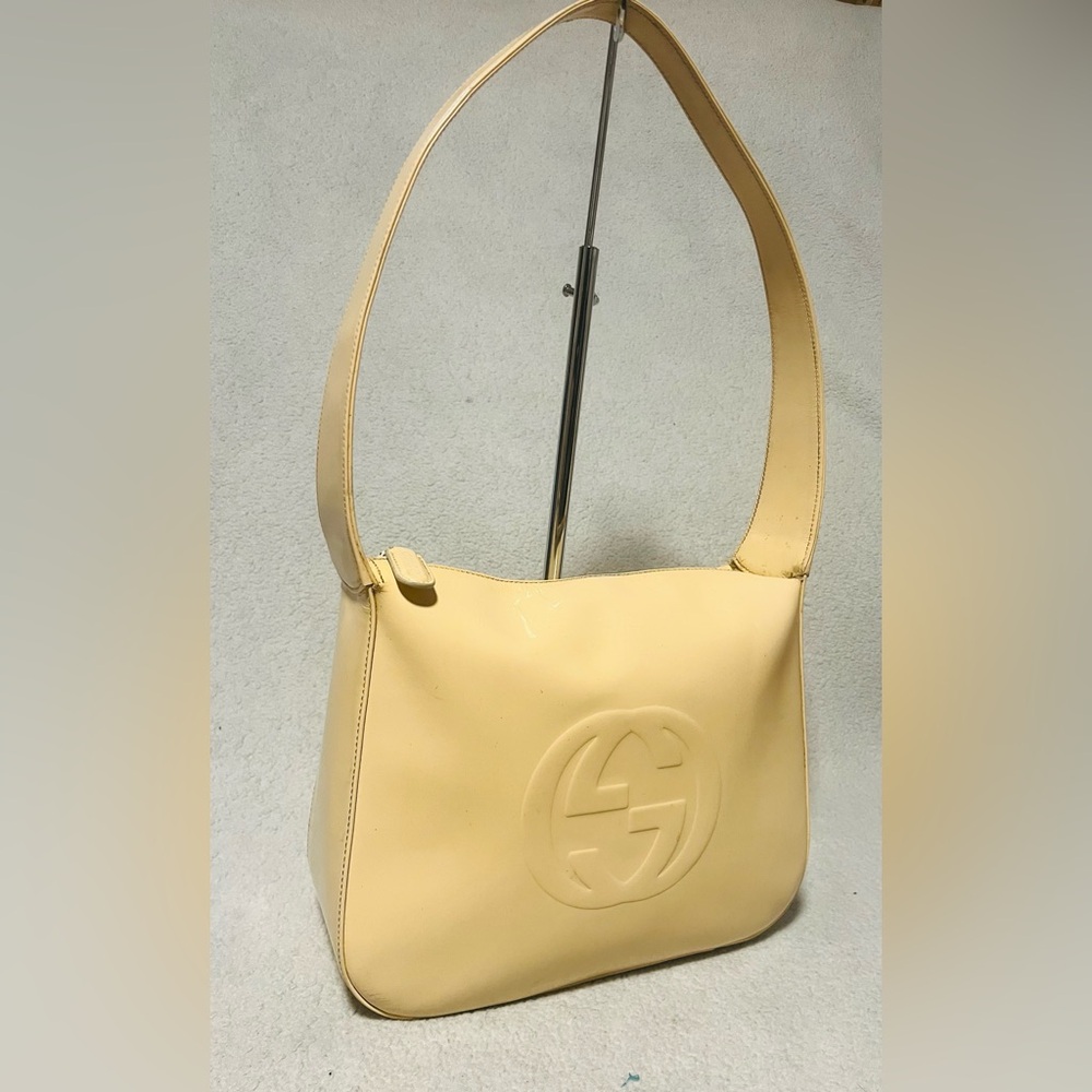 Gucci Vintage Beige Interlocking GG Shoulder Bag - Picture 7 of 15